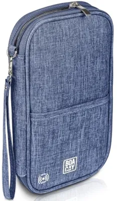 Produktbild von PromoHome® Familien Reisepasshülle mit RFID – Reisedokumenten-Organizer – Wasserdichte Reisebrieftasche für Damen und Herren