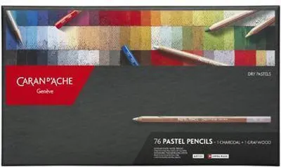 Produktbild von CARAN D`ACHE Etui 76 Farben PASTEL PENCILS