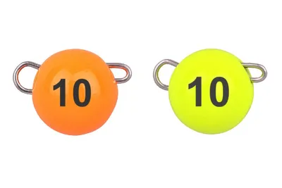 Produktbild von Spro Freestyle Tungsten Bottom Jig Glow orange/chartreuse - 2 Jigköpfe, Gewicht:3g