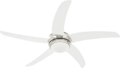 Produktbild von vidaXL Dekorativer Deckenventilator mit Leuchtmittel 128 cm Weiß