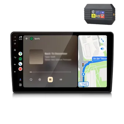 Zdjęcie produktu dla Radio samochodowe z systemem Android 64 GB do Škody Fabii (2007–2014), 10 cali, 2DIN, Wi-Fi, CarPlay, Android Auto, nawigacja GPS, DAB+, Bluetooth