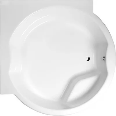 Produktbild von ROYAL CORNER Badewanne mit Rahmengestell 172x172x49cm, weiß