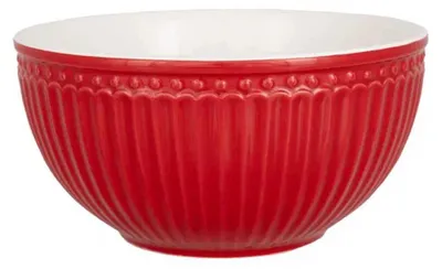 Produktbild von Greengate Servierschale ALICE ROT Medium Schüssel Keramik Everyday Geschirr