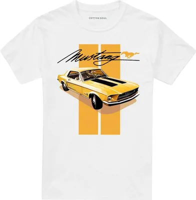 Productafbeelding van Ford - "Mustang" T-shirt voor heren/dames, uni model, TV32769 (XL) (wit)