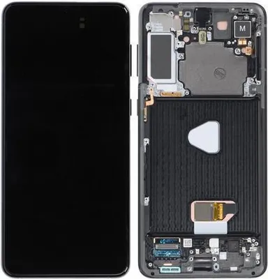 Produktbild von Original AMOLED Display Touchscreen Bildschirm Rahmen Phantom Schwarz für Samsung Galaxy S21 Plus G996B