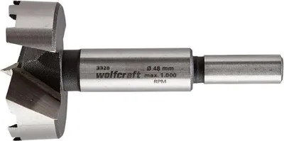 Produktbild von Wolfcraft 3328000 Forstnerbohrer 48 mm Gesamtlänge 90 mm Zylinderschaft 1 St.