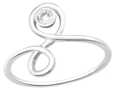 Produktbild von Damen Ring Silber 925 mit Zirkonia 52 (16.5 mm Ø)