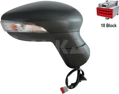Produktbild von ALKAR 6126362 Außenspiegel Seitenspiegel Rechts für FORD Fiesta Mk6 Schrägheck (JA8, JR8) Beheizt Asphärisch Elektrisch