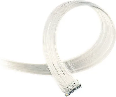Produktbild von INF 10Pcs Clip in Haarverlängerungen Silber-Grau