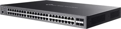 Produktbild von TP-Link Omada SG3452XMPP, Managed, L2+, Gigabit Ethernet (10/100/1000), Power over Ethernet (PoE), Rack-Einbau, 1U
