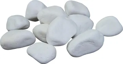 A pile of white decorative stones.