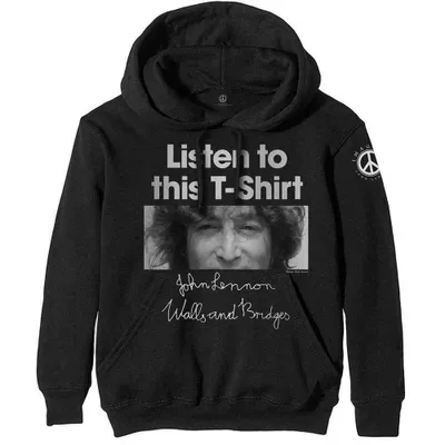 Obrázek produktu pro Uni mikina s kapucí John Lennon: , malá, černá