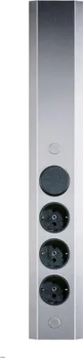 Produktbild von Thebo Wandsteckdose 174916 Edelstahl 3-fach STS 3006 mit Schalter