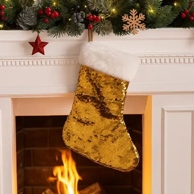 Produktbild von Weihnachtsocke Glitzer
