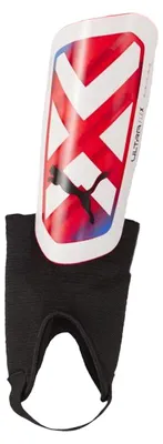 Produktbild von Puma - Herren/Damen Unisex Fußball-Schienbein- und Knöchelschoner, leicht PP4731 (L) (Weiß/Rot)