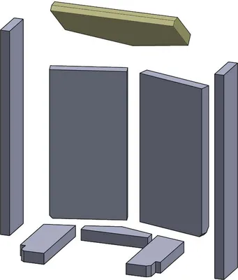 Produktbild von Heizgasumlenkplatte 338x200x30mm (Vermiculite) passend für Oranier**