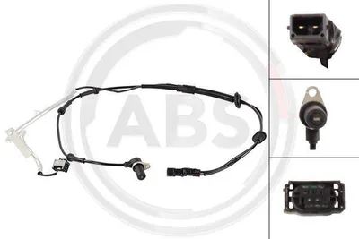 Obrázok produktu pre A.B.S. Snímač otáčok kolesa ABS vzadu vľavo pre AUDI A6 Avant (4B5, C5) 33016
