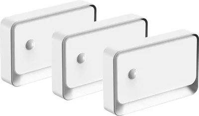 Image de INF Lot de 3 Veilleuses Magnétiques à Détecteur pour Couloir - Blanc Pur