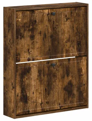 Productafbeelding van vidaXL Wandgemonteerde schoenenkast EDE, 71 x 17 x 86 cm, houtvezel