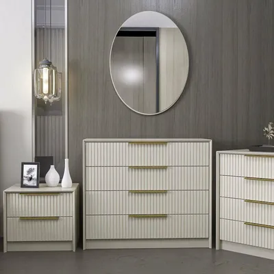Immagine prodotto di Nepartak - Cassettiera, 100x45x85h cm Grigio Cemento, 7 Cassetti