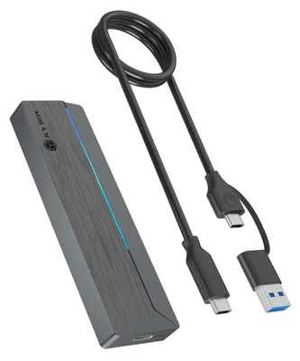 Immagine prodotto di Icy Box IB-1826MCL-CU31 Geh. IcyBox für NVMe M.2/SATA SSD 10Gbps USB3.2 GEN2 Type-C