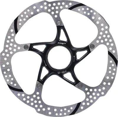 Produktbild von TRP Bremsscheibe Ø 180 mm, 2 teilig, Centerlock, schwarz/silber