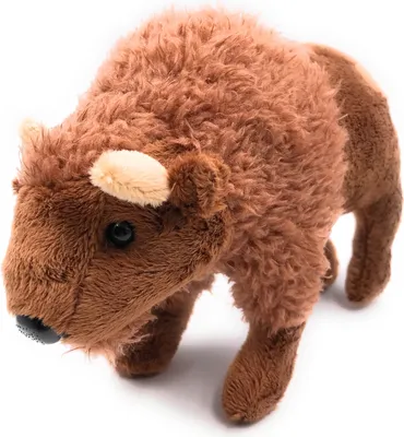 Immagine prodotto di Onwomania peluche animale di peluche bisonte bufalo marrone bestiame selvatico 21 cm