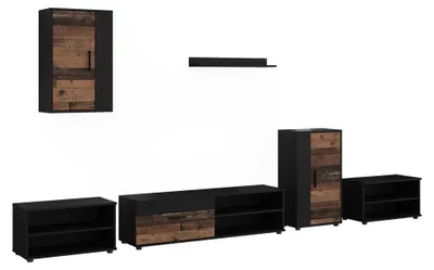 Obrázek produktu pro Živá stěna Vicco Berno Černá/Oldstyle 6dílná sada, Model 59229