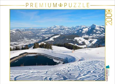 Produktbild von CALVENDO Puzzle Skigebiet Hartkaiser am Wilden Kaiser 2000 Teile Puzzle quer | 2000 Teile Lege-Größe 90x67cm Foto-Puzzle für glückliche Stunden