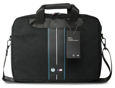 Zdjęcie produktu dla Torba Bmw Bmcb15Compvskl 16" Czarny/Black Nylon Blue Stripe
