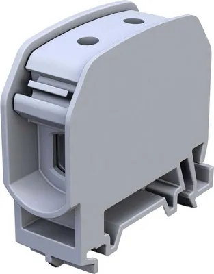 Imagen del producto de Conector para raíles roscados STB 16 Al/Cu 87110 SIMBLOCK, color gris