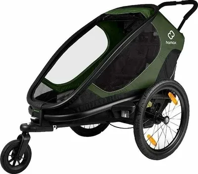 Zdjęcie produktu dla Hamax Outback One Green/Black Dziecięce siodełko / wózek