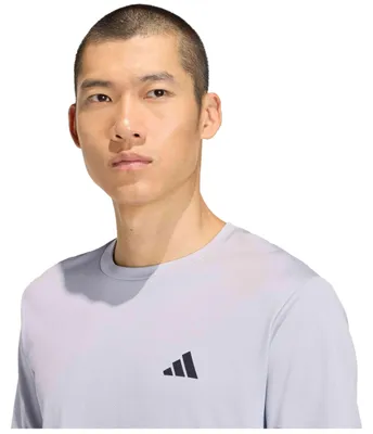 Image de T-shirt Adidas Camiseta adidas Workout Essentials Base 3 bandas manga corta gris pour Homme