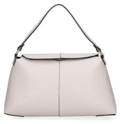 Produktbild von Roberta Rossi Damen Schultertasche Echtleder Dollaro Verstellbarer Riemen Italy Beige UNICA 33x19x12 cm