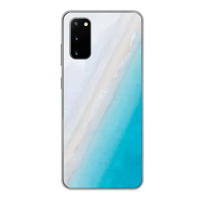 Produktbild von MuchoWow® Handyhülle Schutzhülle Hülle für Samsung Galaxy S20 Strand - Meer - Blau Silikon Softcase Handy Hülle - Bild