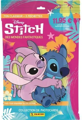 Image de Album de démarrage PANINI STITCH PHOTOCARDS, Classeur + 3 pochettes, 15 cartes
