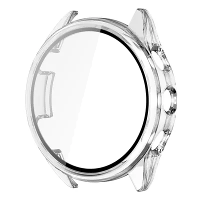 Produktbild von Strap-it Hartschalenkoffer mit Glasplatte - passend für Garmin Forerunner 165 (transparent)