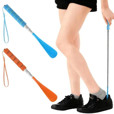 Obrázok produktu pre Šúchajúce pomôcky, teleskopické, výsuvné, 30-71 cm, 2 kusy, nerezová oceľ, s protišmykovou rukoväťou