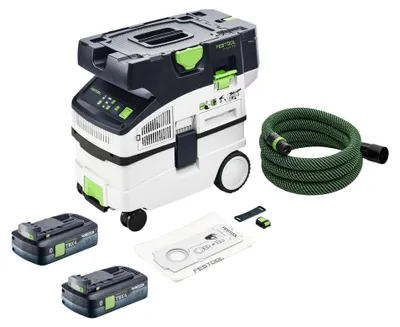 Produktbild von Festool CTLC MIDI I-Basic Akku Absaugmobil 36 V ( 2x 18 V ) Staubklasse L + 2x Akku 4,0 Ah - ohne Ladegerät