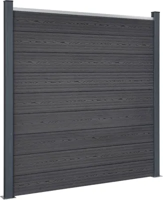 Obrázek produktu pro vidaXL Zaunelement-Set Grau 699x186 cm WPC