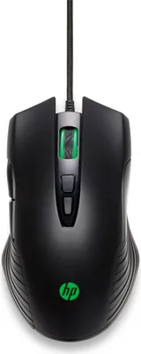 Zdjęcie produktu dla HP Podświetlana mysz gamingowa X220, Oburęczny, Optyczny, USB Typu-A, 3600 DPI, Czarny