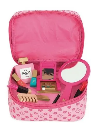 Image de Jouet Janod Beautycase - trousse de maquillage rose avec accessoires