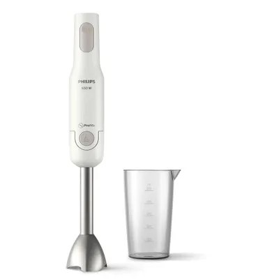 Produktbild von Philips ProMix Stabmixer der Serie 3000 inkl. Messbechern, 400 W, weiß (HR2534/00)
