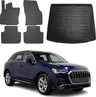 OMAC Tappetini Auto In TPE Per Bagagliaio E Abitacolo - Compatibili Con Audi A6 C8 Avant (2018-2024)