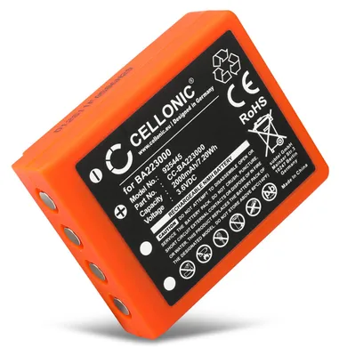 Produktbild von CELLONIC 1x Akku für Fernbedienung Kompatibel mit HBC Radiomatic Vector Pro, Micron 5, Micron 7, BA223030 - (2000mAh, 3.6V)