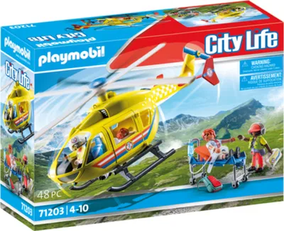 Produktbild von PLAYMOBIL City Life 71203 Rettungshelikopter