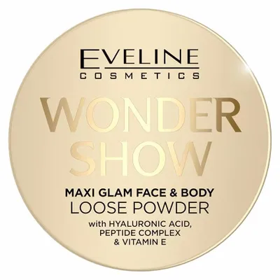 Zdjęcie produktu dla Eveline Cosmetics Wonder Show – puder, błyszczące wykończenie, pielęgnacja – Pakiet 3 szt.