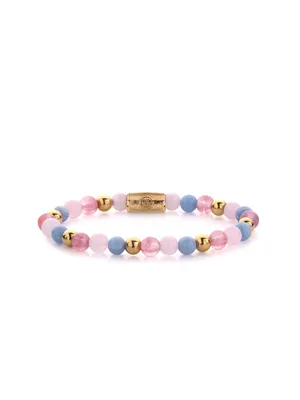 Immagine prodotto di Rebel & Rose RR-60055-G-S Bracciale da donna Pink Summer Vibes 6 mm