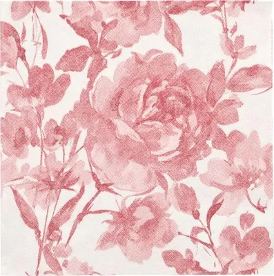 Produktbild von Servietten "ROYAL Collection" 1/4-Falz 40 cm x 40 cm bordeaux "Rose"