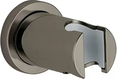 Produktbild von GROHE Handbrausehalter Rainshower 27074, nicht verstellbar, mit runder Rosette, hard graphite